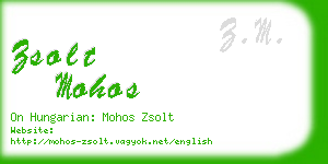 zsolt mohos business card